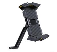 Zeroupshop Motorcycle Phone Mount Handlebar and Rearview Mirror Holder, One-Handed Quick Release Clamp, for Safe Riding, ABS Cellphone Support Bracket, for Outdoor Motorbikes, Black(rearview mirrors)