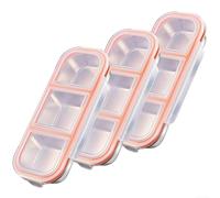 zeroupshop Multi Compartment Stainless Steel Snack Containers Set Of 3 With Leak Proof Lid, Reusable Lunch Box For Work, School, Picnics And Road Trips