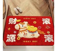 Zeroupshop Natural Diatomite Entry Mat Horse Design Quick Dry(C:16 * 24in) | Natural diatomite stone, absorbent, dries in seconds, non-slip rubber back, festive horse decor
