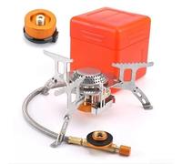 Zeroupshop Outdoor Camping Gas Stove 3500W Portable Backpacking Burner With Sawtooth Pot Support Carrying Case Included For Adventure Travel Hiking(1)