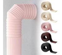Zeroupshop Outdoor Water Pipe Anti-Freezing Strip 2 m x 8 cm Foam Insulation Tape for Winter Thermal Protection and Noise Reduction(Pink)