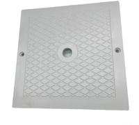 Zeroupshop Pool Spa Skimmer Lid Cover 10 Inch Square Parts, For Hayward SPX1082E SP082 Series In-Ground Pool Skimmers White Replacement Part