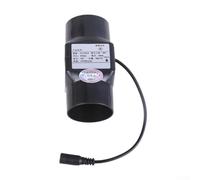 Zeroupshop Powerful Inline Exhaust Duct Fan 12V 6W Low Noise 38dB Air Blower 50 mm Diameter 88m³/H Air Volume 330Pa Pressure Black White for Bathroom Kitchen(Black)
