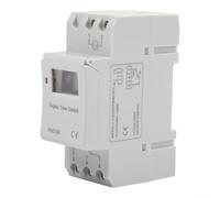 Zeroupshop Programmable Delay For Relay Switch, 16 Schedule Automatic Cycle Timer Controller with Wear-Resistant Buttons for Industrial Electrical Circuits, White 86x65x36 mm
