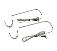 Zeroupshop PT1000 Meat Probe 2-Pack Compatible With For Traeger Grills Wood Pellet Oven, Food-Grade Stainless Steel High-Temperature Waterproof Digital Thermostat Probe(2 pcs)