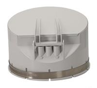 Zeroupshop PVC Drain Pipe Cover Filter, Anti-Stink Floor Drain Valve for 50-160mm Pipes, White Rainwater Strainer with Clamp for Balcony Garden Outdoor Use(160mm)