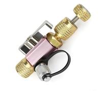 Zeroupshop R410A Vacuum Rated Valve Core Removal Tool With Double O-Ring Seal 5/16 Inch Female Flare to 1/4 Inch Male Flare Connection
