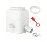 Zeroupshop Rainwater Diverter Kit, For 3x4 Inch Downspout, Adjustable Valve Gutter Drain Pipe to Tank, Includes 56.3 Inch Hose, White Plastic Garden Water Collection System