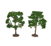 Zeroupshop Realistic Elm Trees Model Railway Scenery Set 10 cm Height 1:75 Scale Model Train Layout Landscape Miniature Diorama Wargaming Terrain Architecture Modelling Accessories