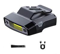 Zeroupshop Rechargeable Motion Sensor Headlamp with COB Light, 800mAh Waterproof Fishing Lamp, 5 Modes Including Red Light, 48H Runtime for Camping Hiking(A)