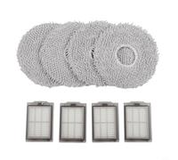 Zeroupshop Replacement Parts Kits, for 3i P10 For Ultra Robot Vacuum, Includes Mop Cloths and For HEPA Filter, ABS and Nylon Accessories, for Effective Cleaning and Air(A)