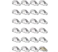 Zeroupshop Reusable Stainless Steel Shell Molds 24Pcs for Baking(24 PCS) | 12-pack reusable design, alternative, reduces waste, perfect for oysters clams scallops