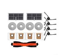 Zeroupshop Robot Vacuum Accessories for For Xiaomi For Mijia M40 D110CN, 15/17-Piece Kit with V-Shaped Main Brush, Side Brushes, For HEPA Filters, Mops and Dust Bags for Efficient Corner Cleaning(A)