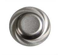 zeroupshop Round Serving Plate 23cm for Salads and Snacks(Sliver)