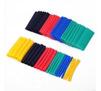 Zeroupshop Rubber Heat Shrink Tube Sleeve Set for Electrical Cable Wire Protection, High Expansion Ratio, Flame Retardant, Operating Temperature -55°C to +125°C, Assorted Sizes(140pcs)