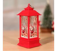 Zeroupshop Santa Claus and Snowman LED Candle Holder Lantern, Festive Wind Light Night Lamp for Christmas Table Centerpiece or Holiday Tree Decoration Energy Saving(3)