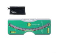 Zeroupshop Scoliosis Meter Spinal Curvature Measuring Tools, with Triple Bubble Level, for Accurate Back Angle Assessment up, Compact ABS Ruler, for Home School Screening(Green)