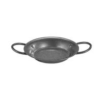 zeroupshop Seafood Paella Pan 28cm for Home Commercial Use(20cm) | 26cm size, rust- for proof material, for durable daily use, polished finish for easy maintenance