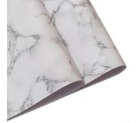Zeroupshop Self-Adhesive Marble Roll 40cm x 10m Waterproof Oil-Proof High Temp Resistant Vinyl Sticker for Kitchen Cabinet Furniture Renovation Decor(dark gray stone)