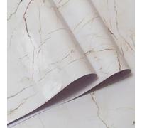 Zeroupshop Self-Adhesive Marble Roll 40cm x 10m Waterproof Oil-Proof High Temp Resistant Vinyl Sticker for Kitchen Cabinet Furniture Renovation Decor(golden stone)