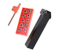 Zeroupshop SER2525M16 External Threading Tool Holder Set With 16ER AG60 Carbide Inserts And Wrench For CNC Lathe Finishing Operations 25 Mm Shank Diameter