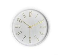 Zeroupshop Silent Non-Ticking Quartz Wall Clock 12in for battery Operated Plastic Modern Design, for Home Office Kitchen Bedroom Living Room Bathroom For Easy to Read Numbers Clear for dial