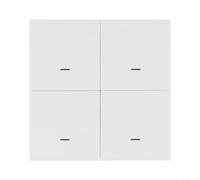 Zeroupshop Smart Home Scene Switch 4 Gang Controller With 12 Programmable Modes For SmartLife App For Zigbee 3.0 Hub Required White Push Button Panel Remote Control Device