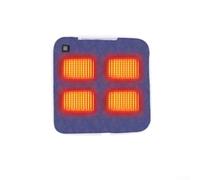 Zeroupshop Smart Rechargeable Heated Seat Pad Powered by 5V USB with Adjustable 3-Speed Heat Control and Four Zone Heating System for Targeted Warmth in Various Environments(Navy Blue 45x45cm)