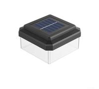 Zeroupshop Solar Fence Light with Warm White LED Illumination, IP65 Weatherproof Outdoor Decorative Lighting Fits for 60x40 to 100x100 mm Posts, Easy Installation(100 * 100mm)