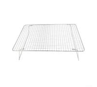 Zeroupshop Space Saving Cake Cooling Rack for Oven Half Sheet(Single-layer) | Stackable design saves space, holds multiple batches, 16.5x12 inch size, fits half sheet pans, sturdy steel build
