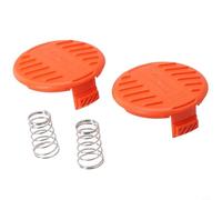 Zeroupshop Spool Cap for Black & Decker String Trimmer, Replacement for ST4525 ST5528 GH400 GL580 GLC1825 Models, 2 Packs