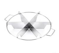 Zeroupshop Stainless Steel Cake Slicer Divider Tool for 6 7 9 Equal Portions Circular Cutter for Round Cakes Pizza Layered Bread Kitchen Baking Accessories(6-cut)