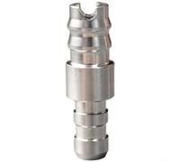 Zeroupshop Stainless Steel Coffee Machine Connector, Compact Milk Tube Fitting Replacement for Espresso Maker Frother Nozzle, Wear-Resistant Metal Adapter 2.2x0.62x0.5cm(1pcs)