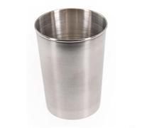 Zeroupshop Stainless Steel Cup 30/70/180/320ml Silver Beer Cola Shot Glass for Bar Coffee Shop Office, Single Wall Metal Drinking Vessel with Wide Base(320ml)