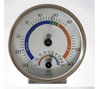 Zeroupshop Stainless Steel Sauna Thermometer Hygrometer with Versatile Temperature Range and RH Humidity Accuracy, Clear for Dial and Adjustable Mounting for Indoor Climate Control(2)