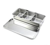 Zeroupshop Stainless Steel Seasoning Box with Rolled For Edge Design, Thickened Spice Container for Kitchen Storage,Safe Anti-Scratch Lid,Silver