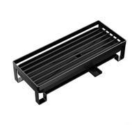 Zeroupshop Stainless Steel Sponge Holder Sink Drain Rack with Detachable Tray for Bathroom Counter Organization Silver Finish Drying Storage(Carbon steel)