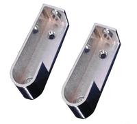 Zeroupshop Stainless Steel U-Shape Corner Bracket Silver Hanging Hook for Tile and Mirror Support 40x11x34mm Rust-Proof Hardware