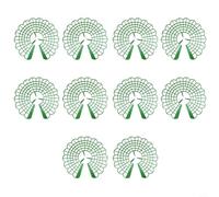 Zeroupshop Strawberry Plant Support Stand, Green Plastic Cage Frame with Connecting Rods, For Balcony Potted Fruit Plants, Anti-Corrosion Garden Protector Rack to Keep Berries Clean, 5 Pack(10pcs)