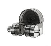 Zeroupshop Suction Cup Shower Head Holder No-Drill Wall Mount Gunmetal Gray
