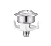 Zeroupshop Toilet Dual Flush Button For Siamp Cable Operated Flush Valve For Optima 50 Replacement Part Bathroom Accessory(Silver)