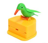 zeroupshop Toothpick Holder Automatic Up Bird Shape Dispenser for Splinter Free Picks Home Decor Plastic 8.9x7.8cm(A)