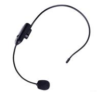 zeroupshop UHF Wireless Headset Microphone,with Digital Display, 15-20m Range & 12H,for Teaching, Tour Guiding and for outdoor Stage Performance, Black