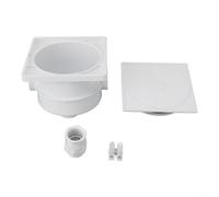 Zeroupshop Underwater Light Distribution Box IP68 Waterproof Junction Box for Swimming Pool ABS Resistant Enclosure with 2.8cm Wire Channels White 5.1x5.1x3.7in