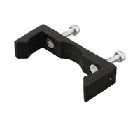 Zeroupshop Wagon Cart Pull Push Handle Fixed Buckle, Plastic and Metal Mounting Bracket, for Camping Garden Trolley Cart Handle Repair Parts, Black, 5.2-5.5cm