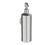 Zeroupshop Wall Mounted Soap Dispenser 250ml Stainless Steel Pump Bottle | For Liquid Shower Shampoo Bathroom Kitchen for hotel Accessories Space Saving Design Easy Install Silver for Black Gold