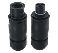 Zeroupshop Waterproof IP68 Chassis Panel Mount Inline Plastic Dustproof Socket Male Female, Betteri Bc01 Socket Female Male Ac 3-Pin Ip68