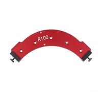Zeroupshop Woodworking Template R100-R300, Aluminum Alloy Inner Outer Corner Rounding Jig for Wardrobe Trimming, Forming Tool with Double Limit Positioning, Red(for R100)