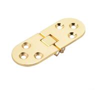 Zeroupshop Zinc Alloy Flush Mounted Folding Hinge 80X30 MM Self Supporting Style For Folding Table Cabinet Or Door Embedded Install Silver Gold Options For Durable Use(Gold)