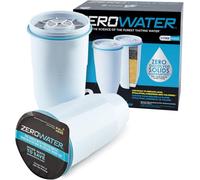 ZeroWater Replacement Water Filter Cartridges, 5 Stage Filtration System Reduces Fluoride, Chlorine, Lead and Chromium, 2 x Filter